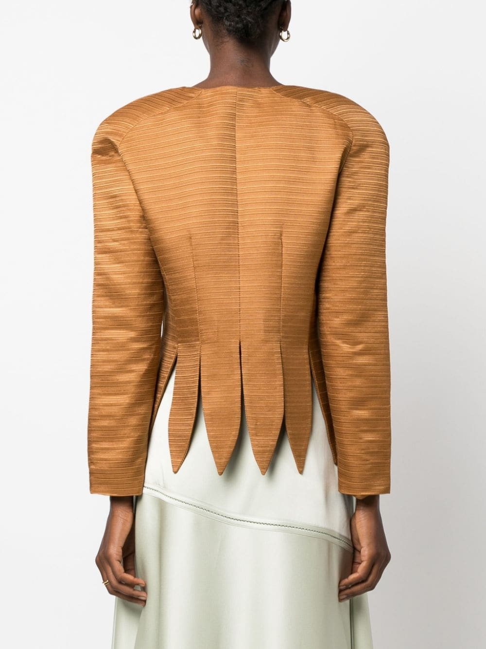 Wade ribbed satin jacket - 4