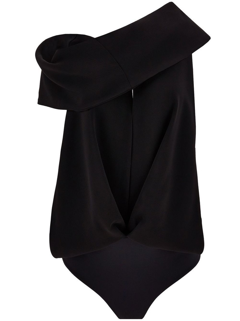 cut-out draped bodysuit 1