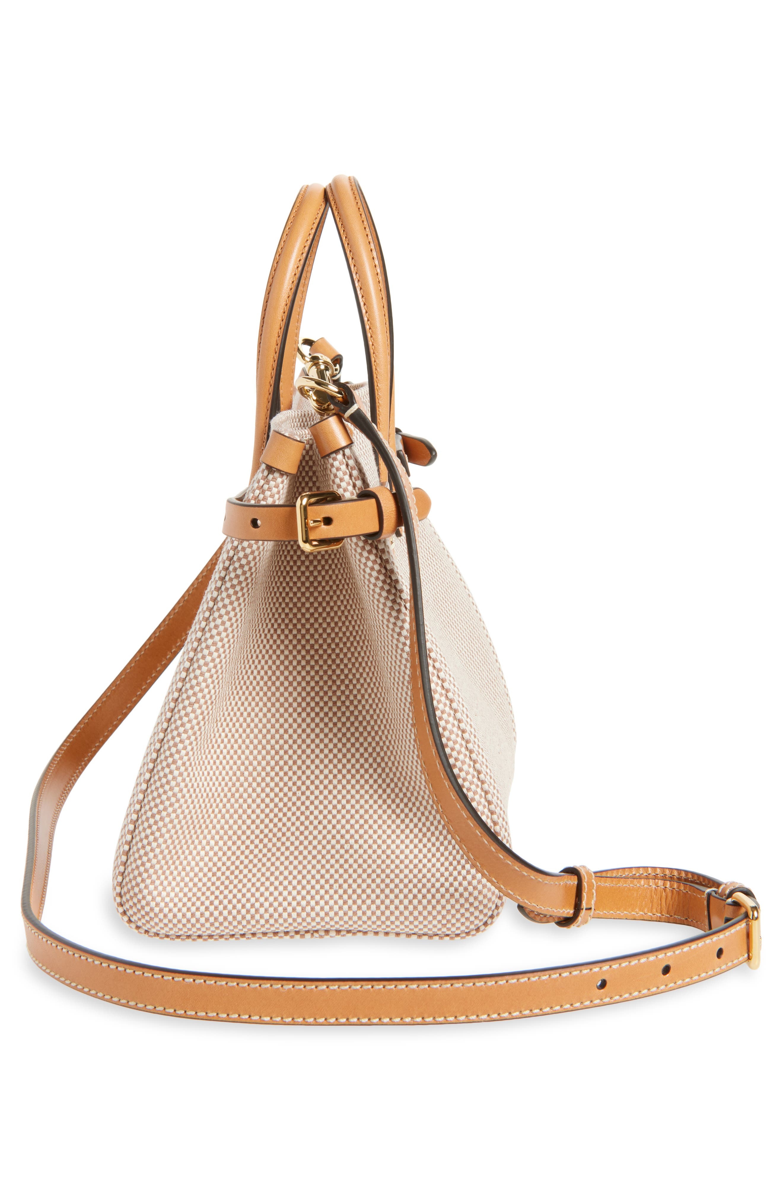 Valentino Garavani Small Antibes Canvas Tote in Camel/Natural at Nordstrom - 6