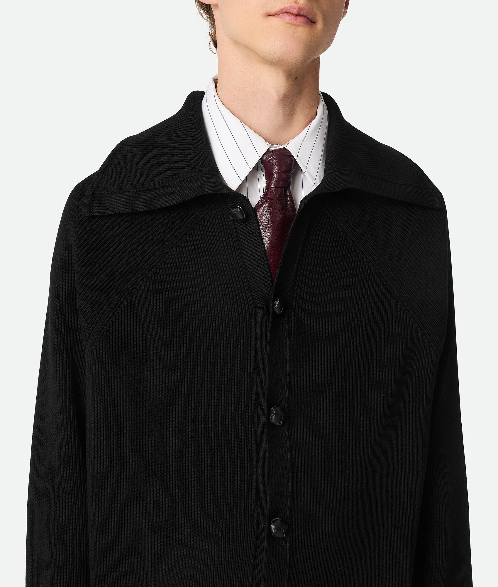 Cotton English Rib Cardigan - 4