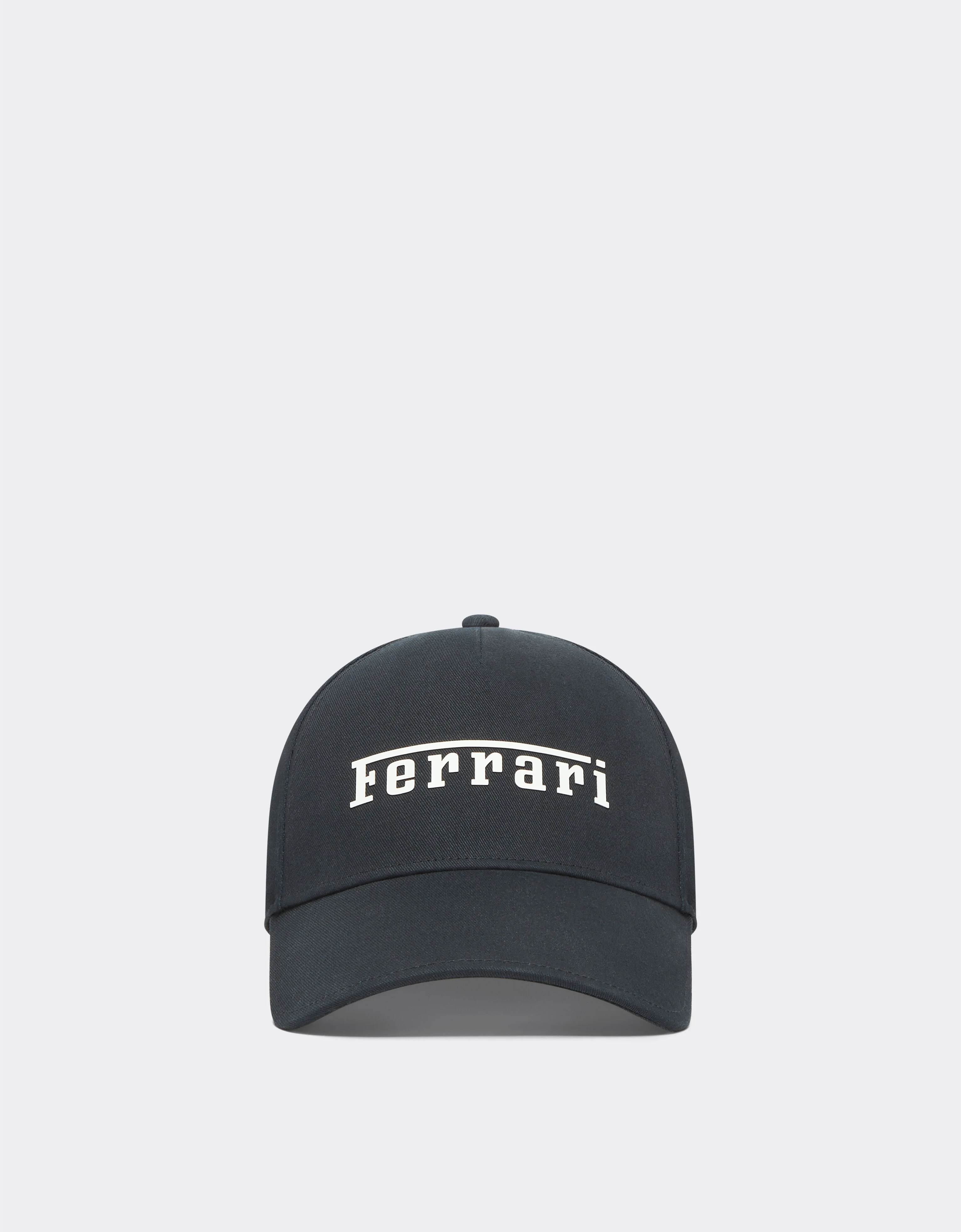 Baseball cap with rubberized Ferrari logo - 1