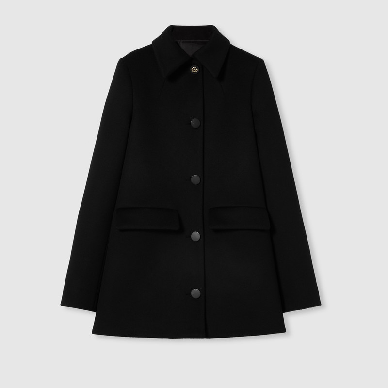 Wool coat with Horsebit buttons 1