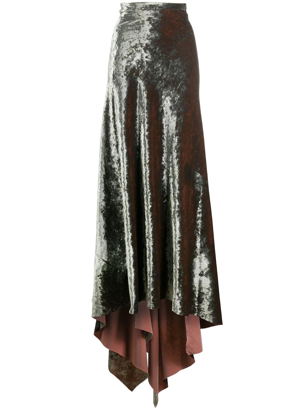 long velvet skirt - 1