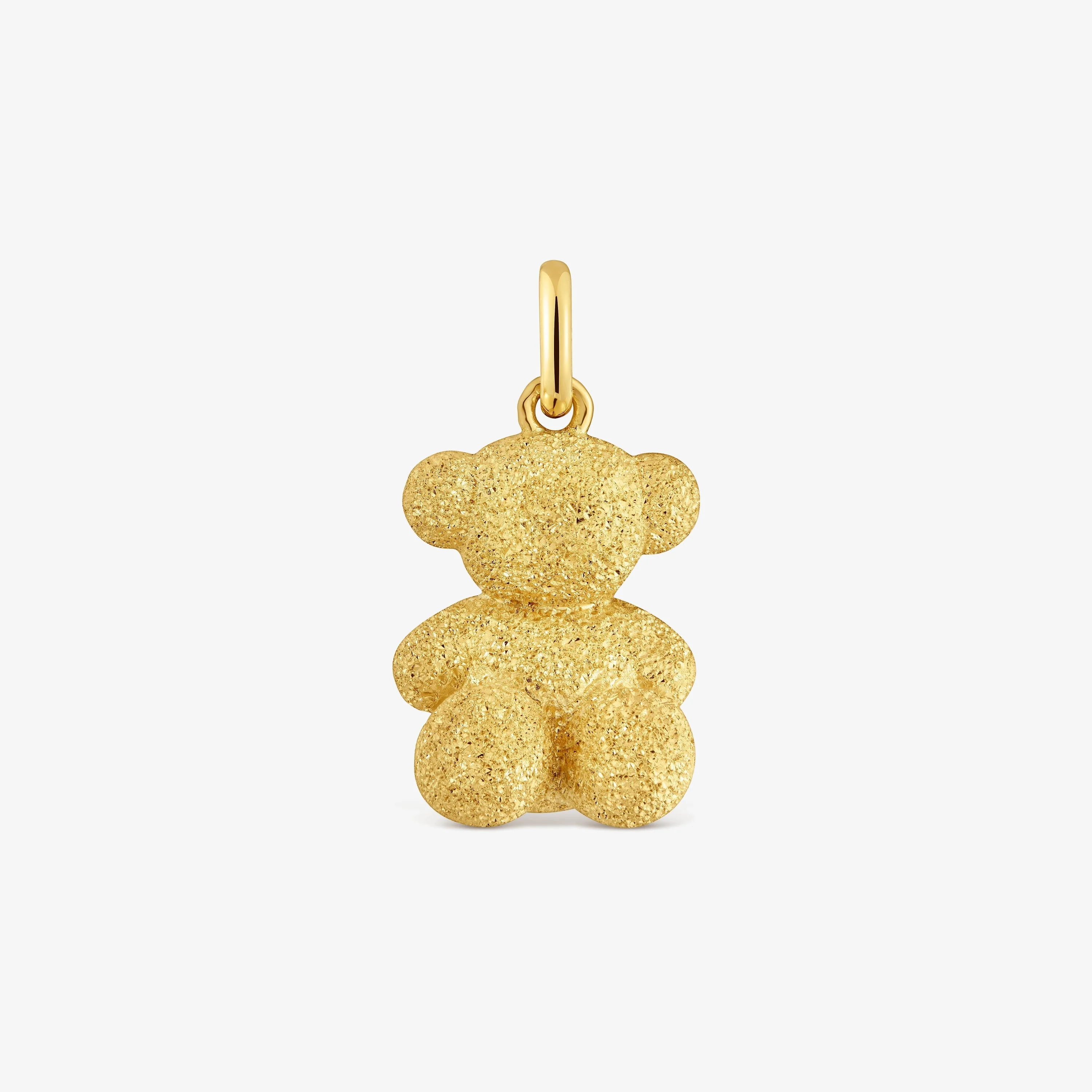 Medium Bear pendant with 18K gold vermeil over diamond silver Bold Bear - 1