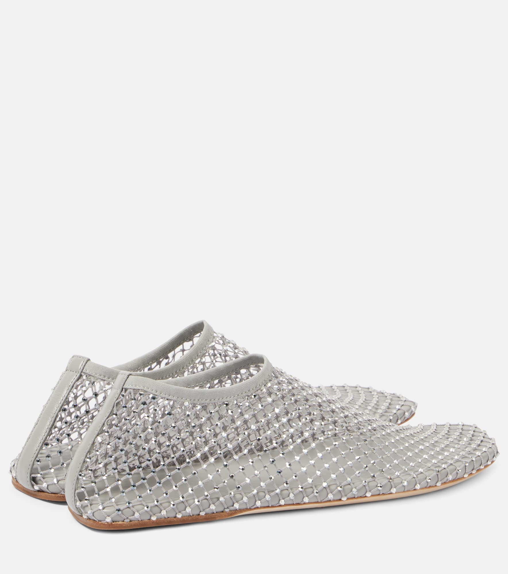 Minette embellished mesh flats - 2