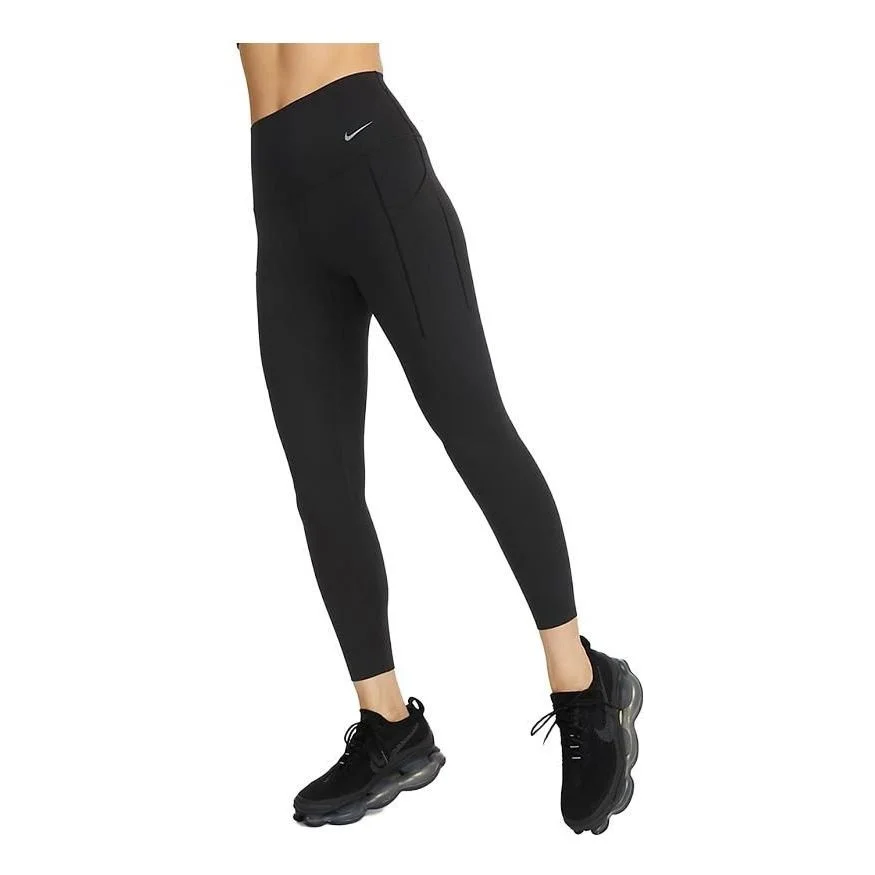 (WMNS) Nike Medium-Support High-Waisted Leggings with Pockets 'Black' DQ5898-010 - 1