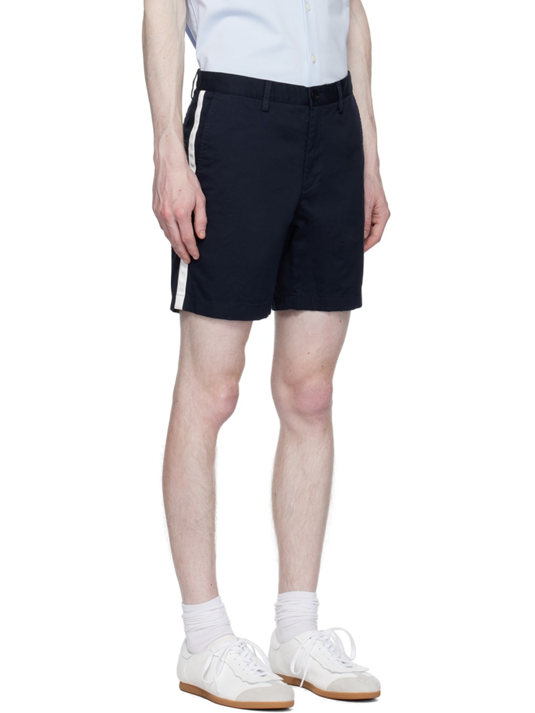 Navy Zaine Shorts - 2