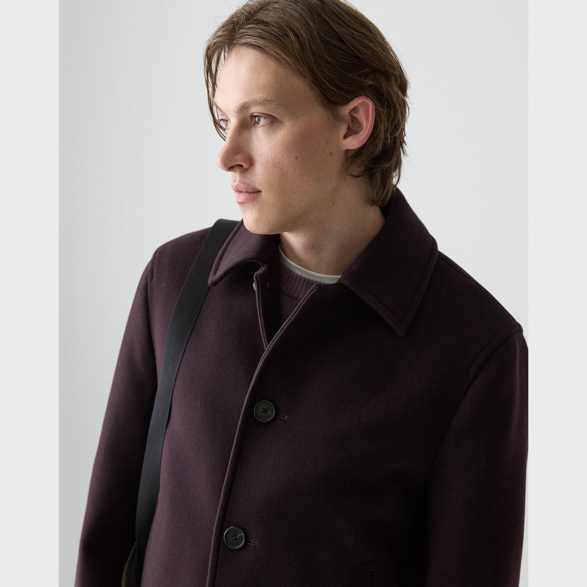 Peacoat in Plush Melton - 5