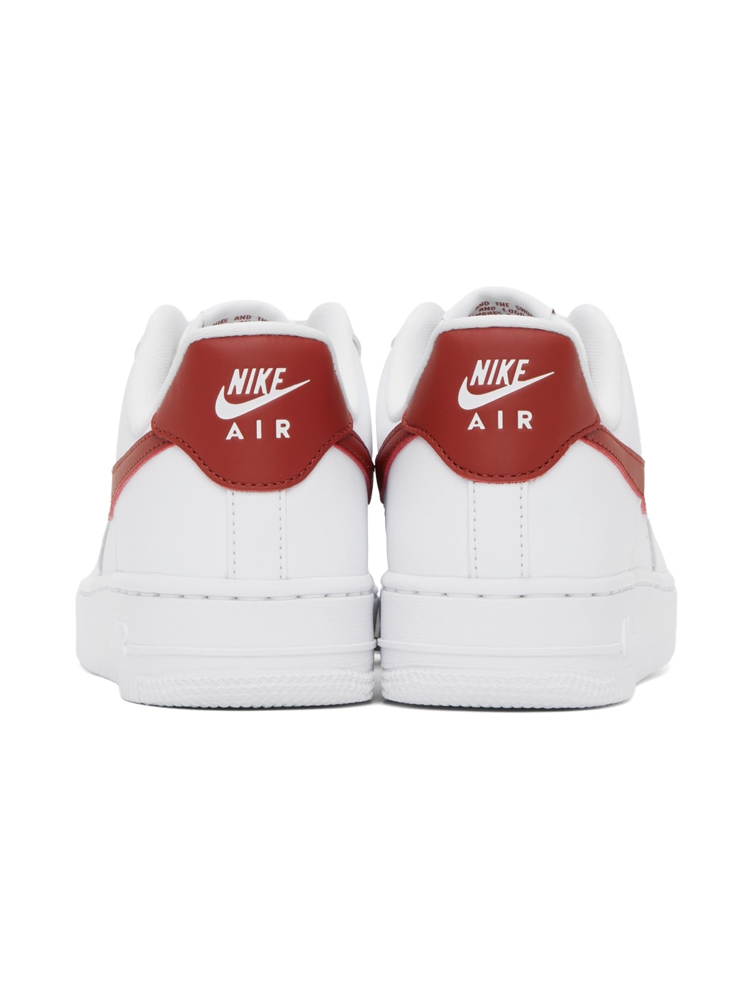 White & Orange Air Force 1 '07 Sneakers - 2