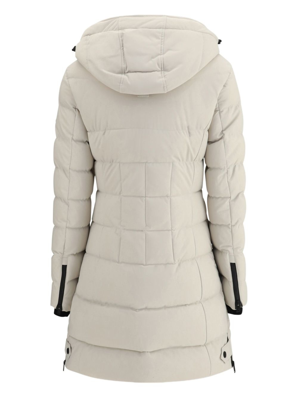 quilted padded single-breasted coat - 2
