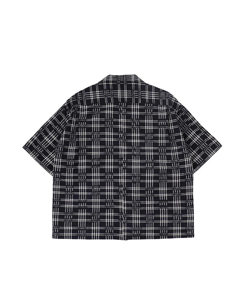 visvim CROSBY SHIRT S/S KASURI NAVY outlook