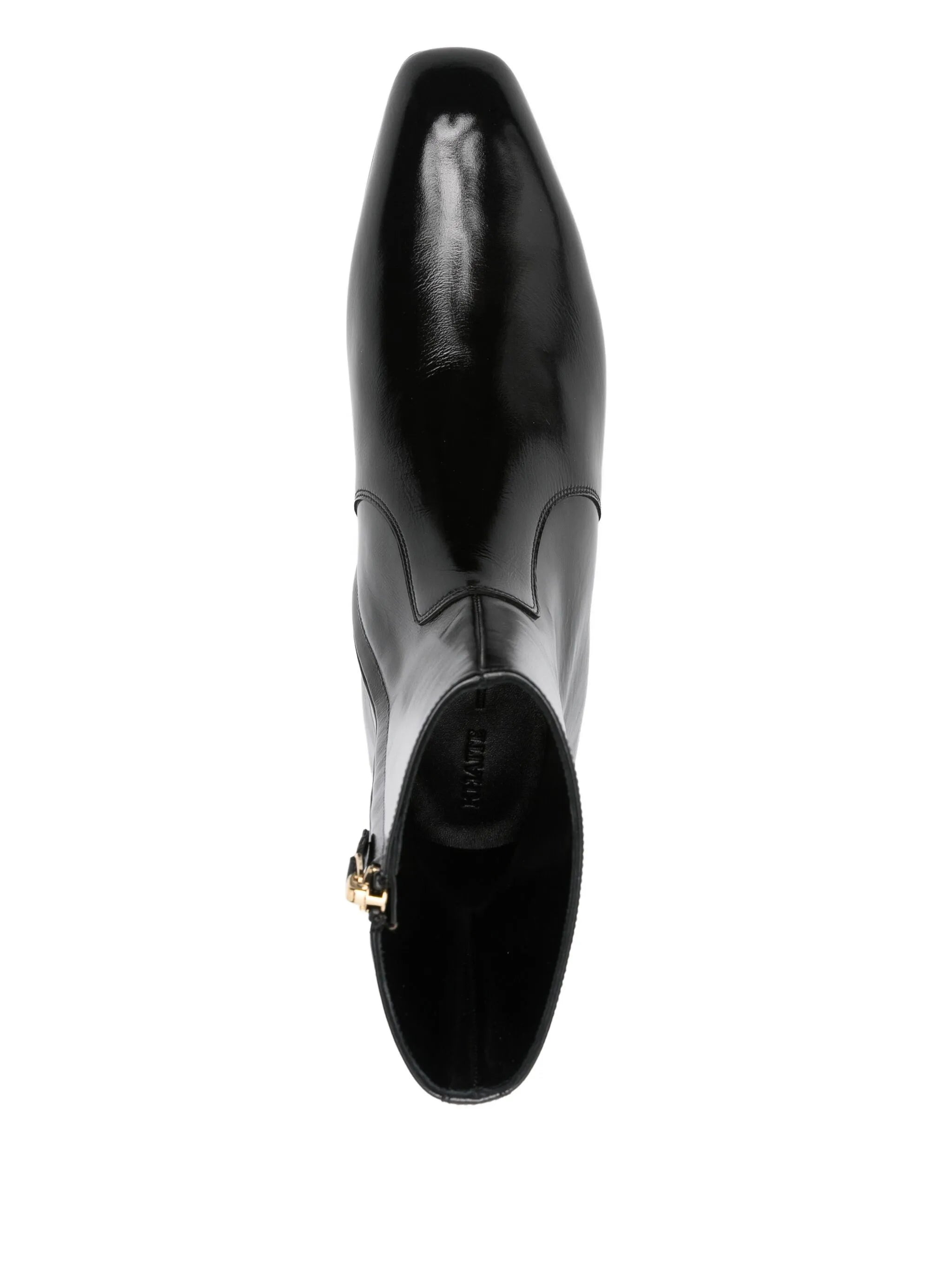 leather zip boots - 4