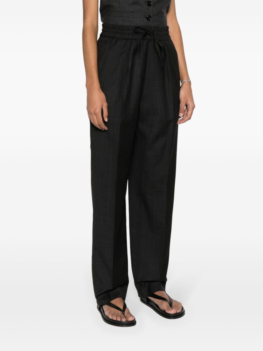 Liska checked straight-leg trousers - 3