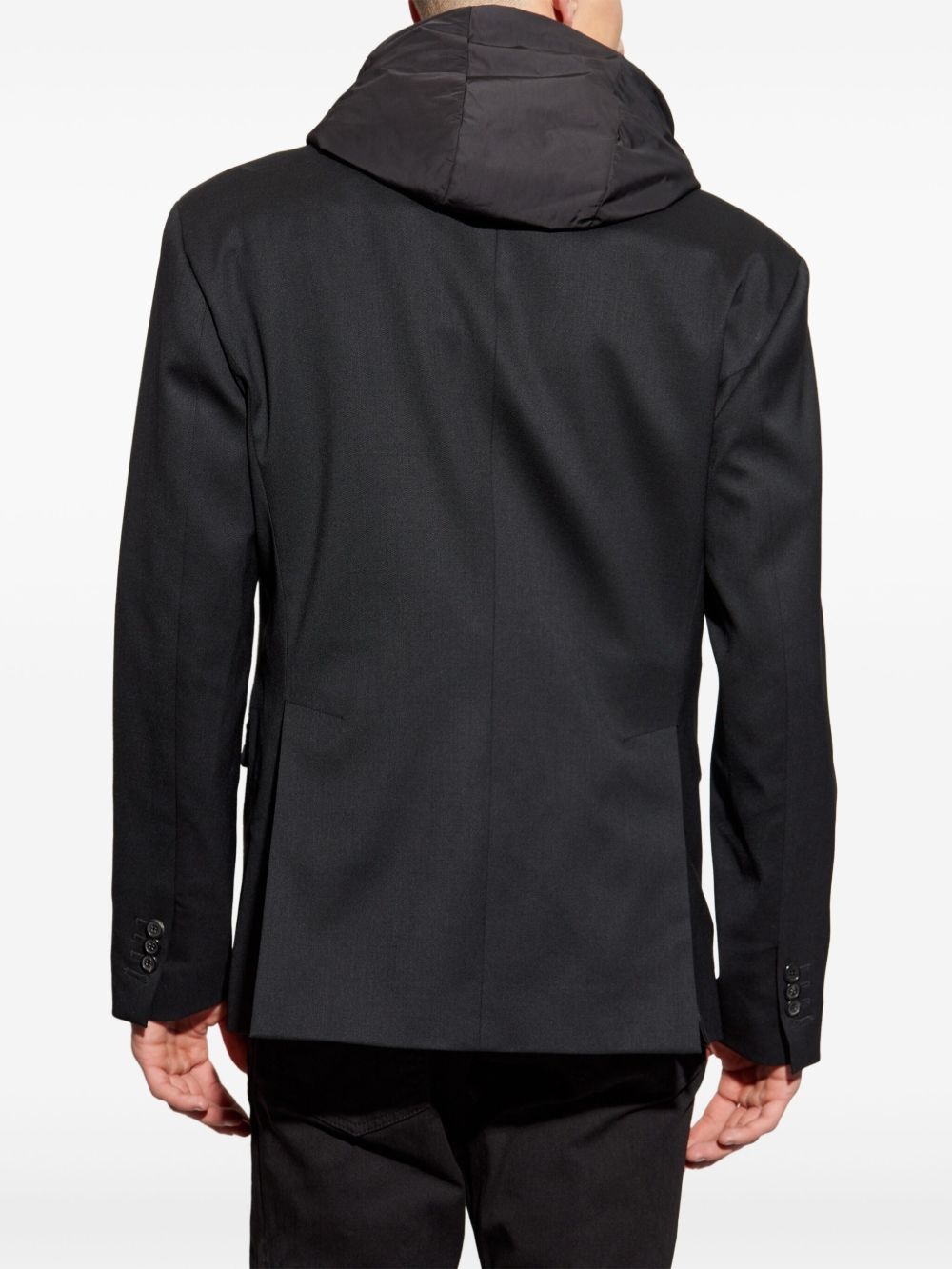 layered-design blazer - 4