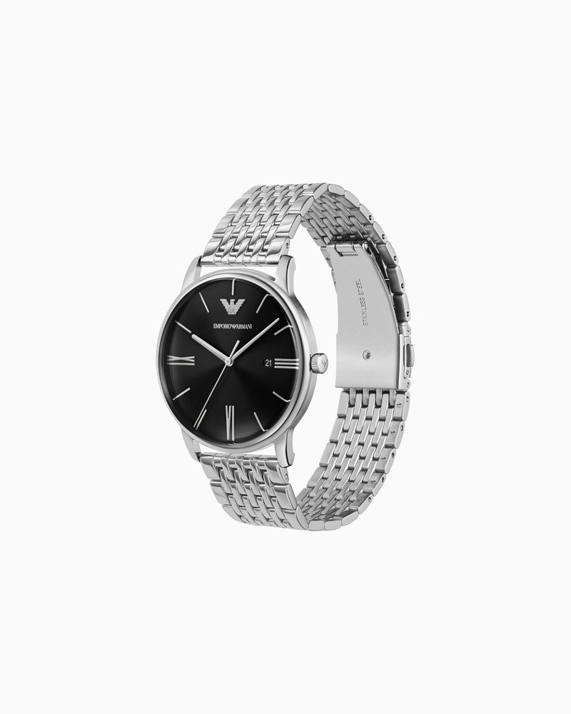 EMPORIO ARMANI THREE-HAND DATE 스테인리스 WATCH outlook