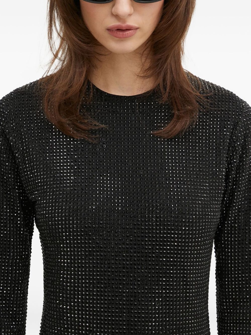 rhinestone-embellished mini dress - 5