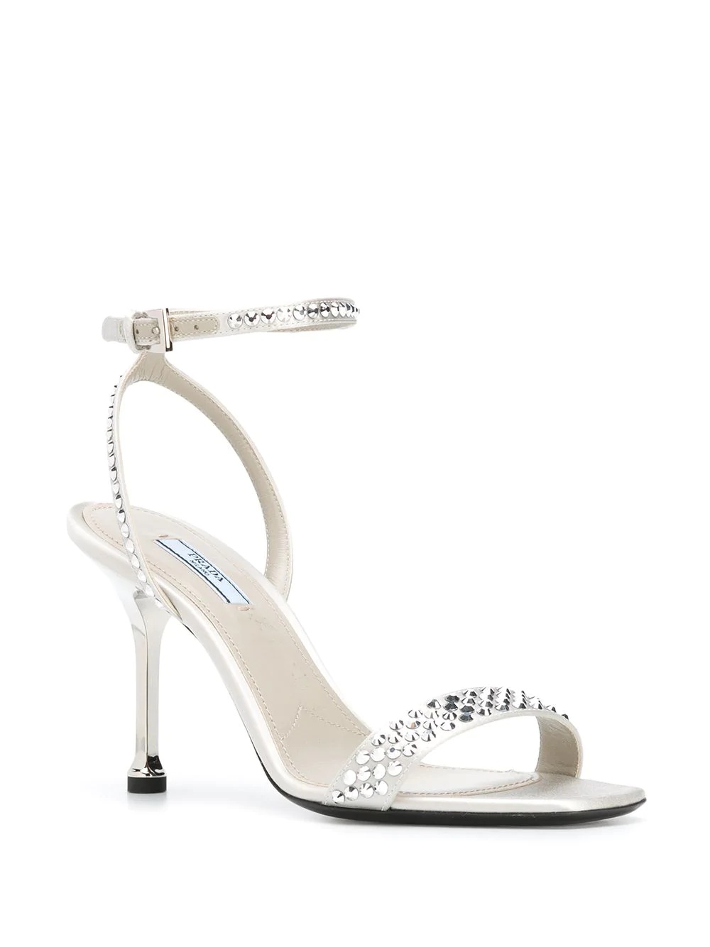 crystal embellished sandals - 2