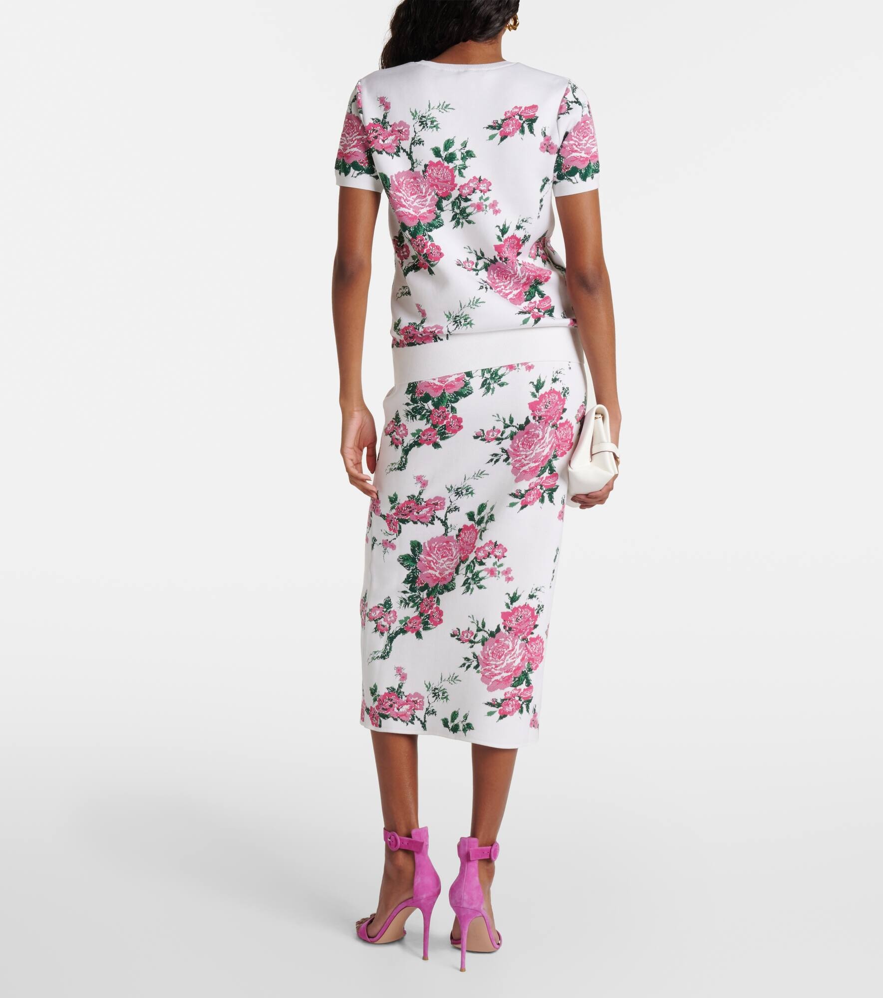 Floral silk-blend top - 3
