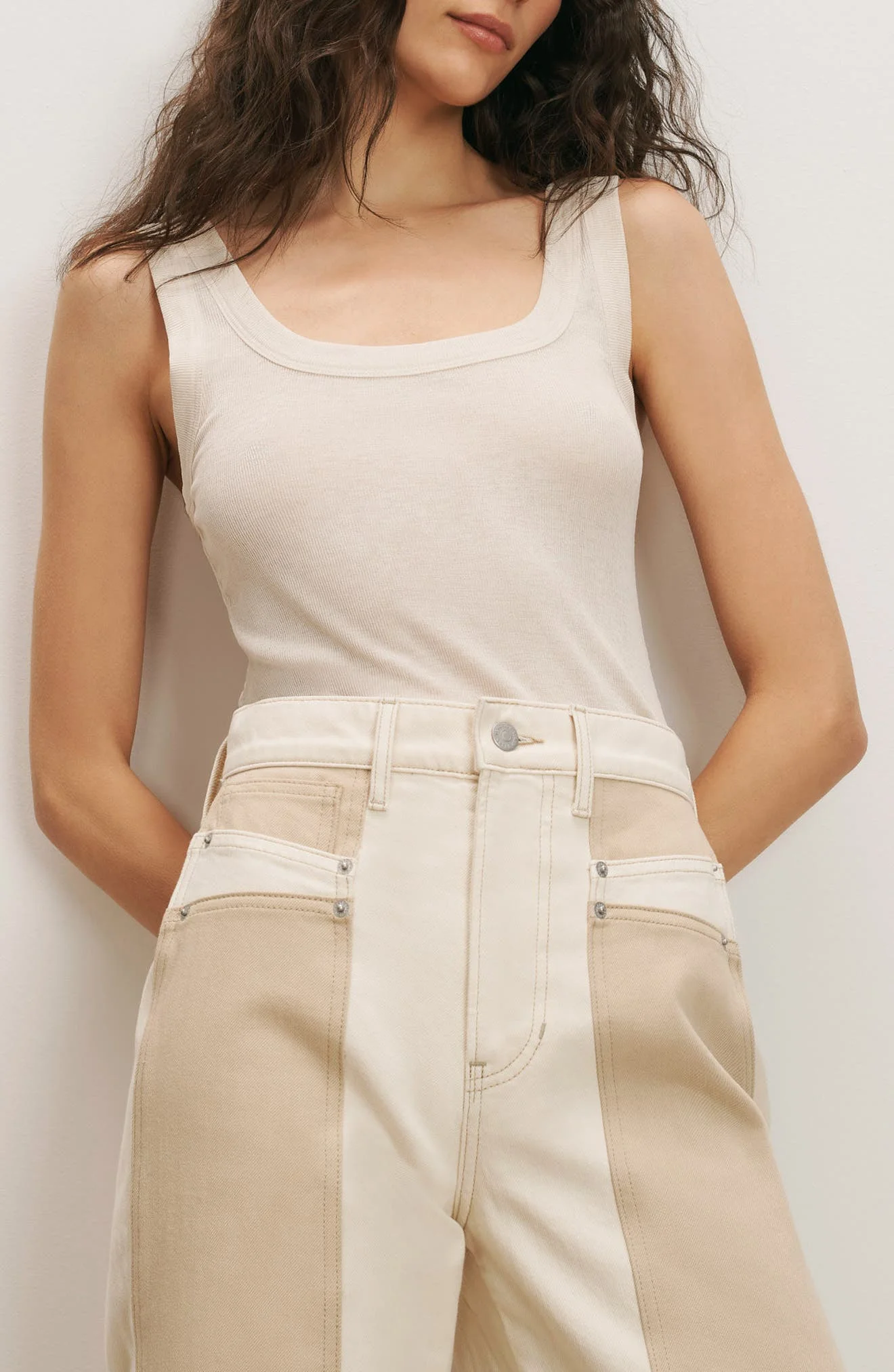 Veronica Beard Belvedere Tank in Ecru at Nordstrom - 1