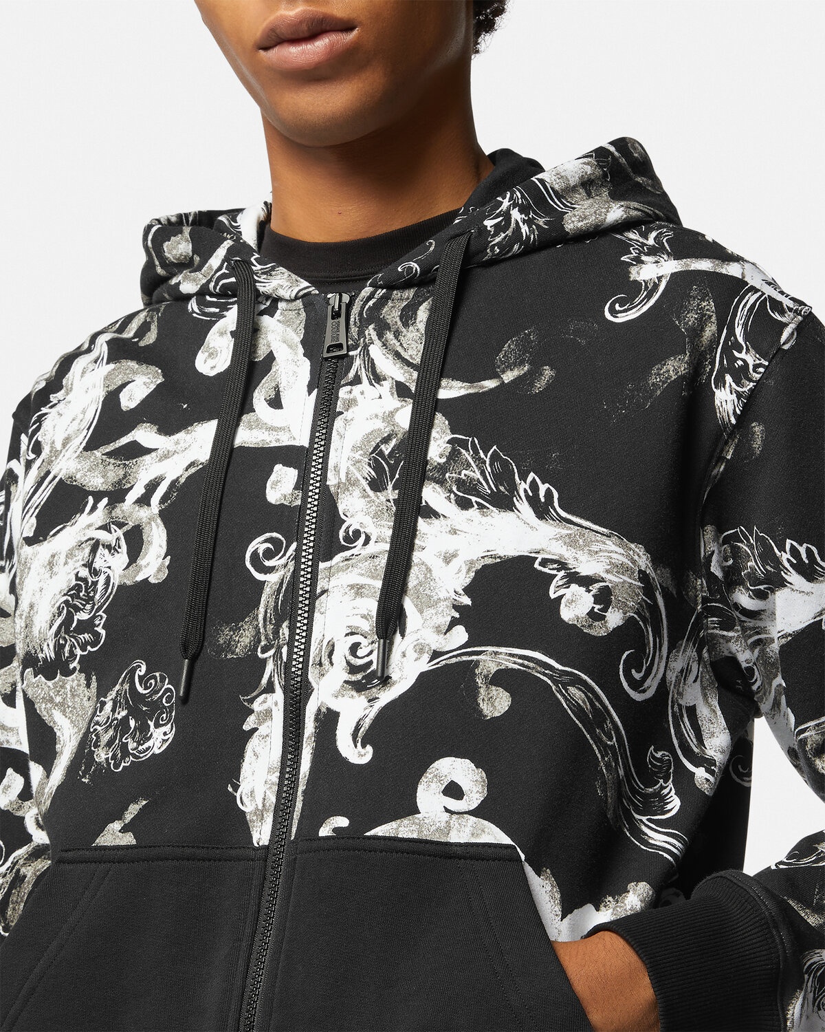 Watercolour Couture Zip Hoodie - 3