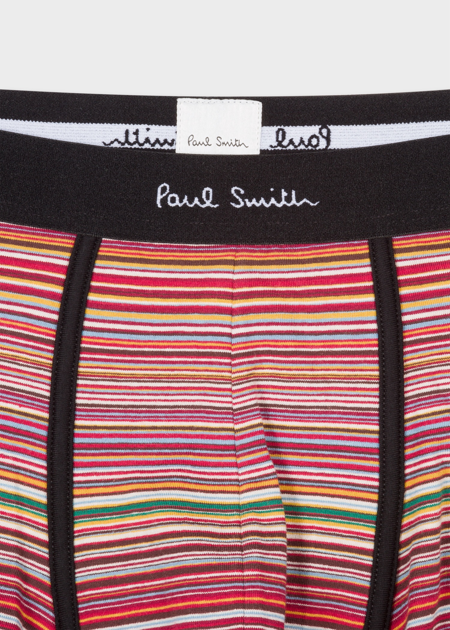 'Signature Stripe' and Plain Boxer Briefs Three Pack - 9
