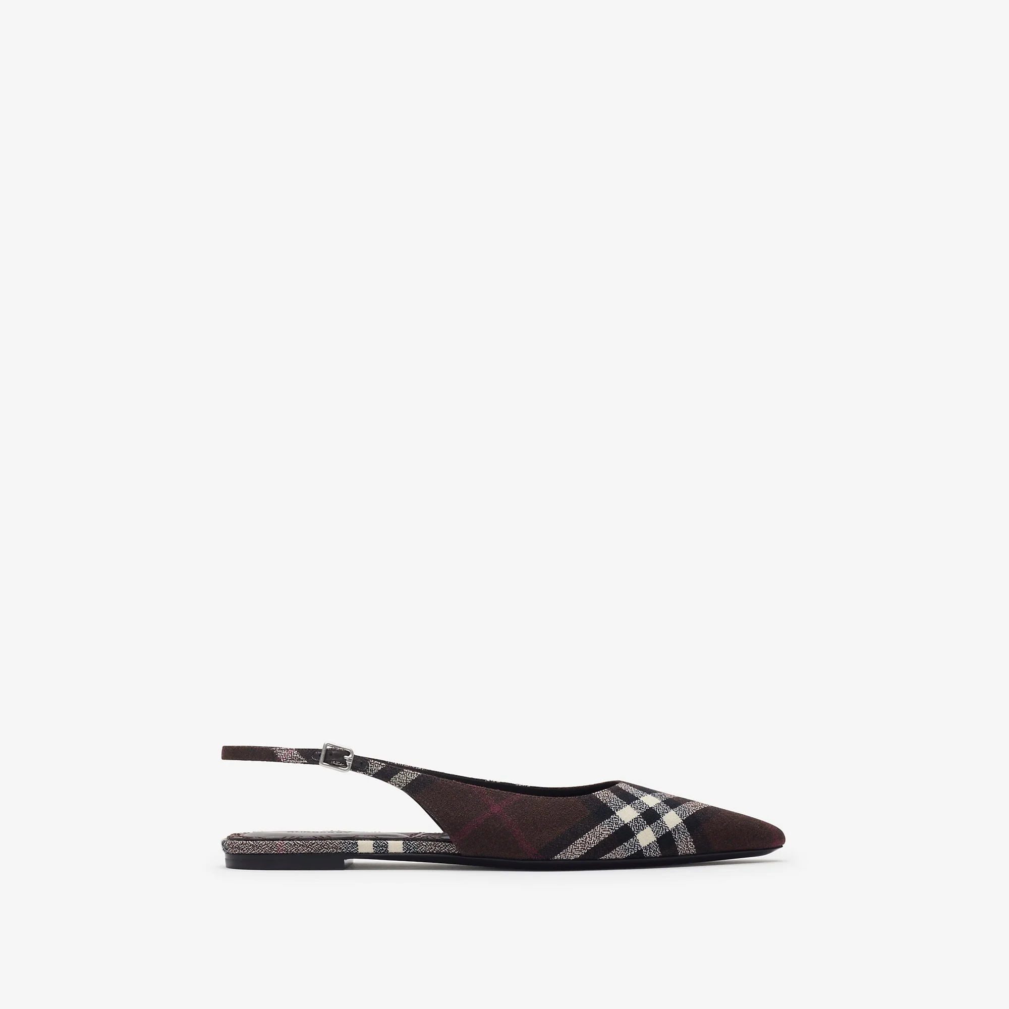 Check Dame Slingback Ballerinas - 1