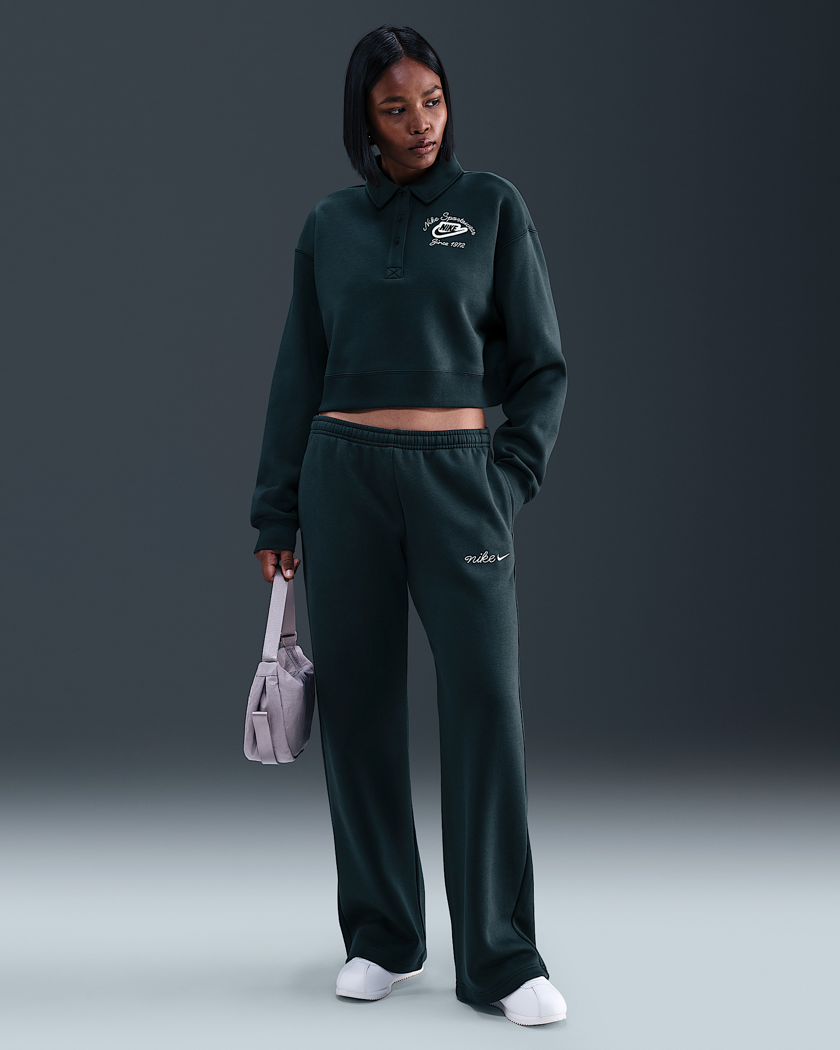 Nike Sportswear Phoenix Fleece Women's Loose Collared Pull-Over Top - 4