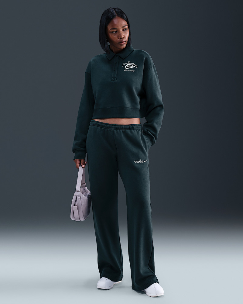 Nike Sportswear Phoenix Fleece Women's Loose Collared Pull-Over Top 4