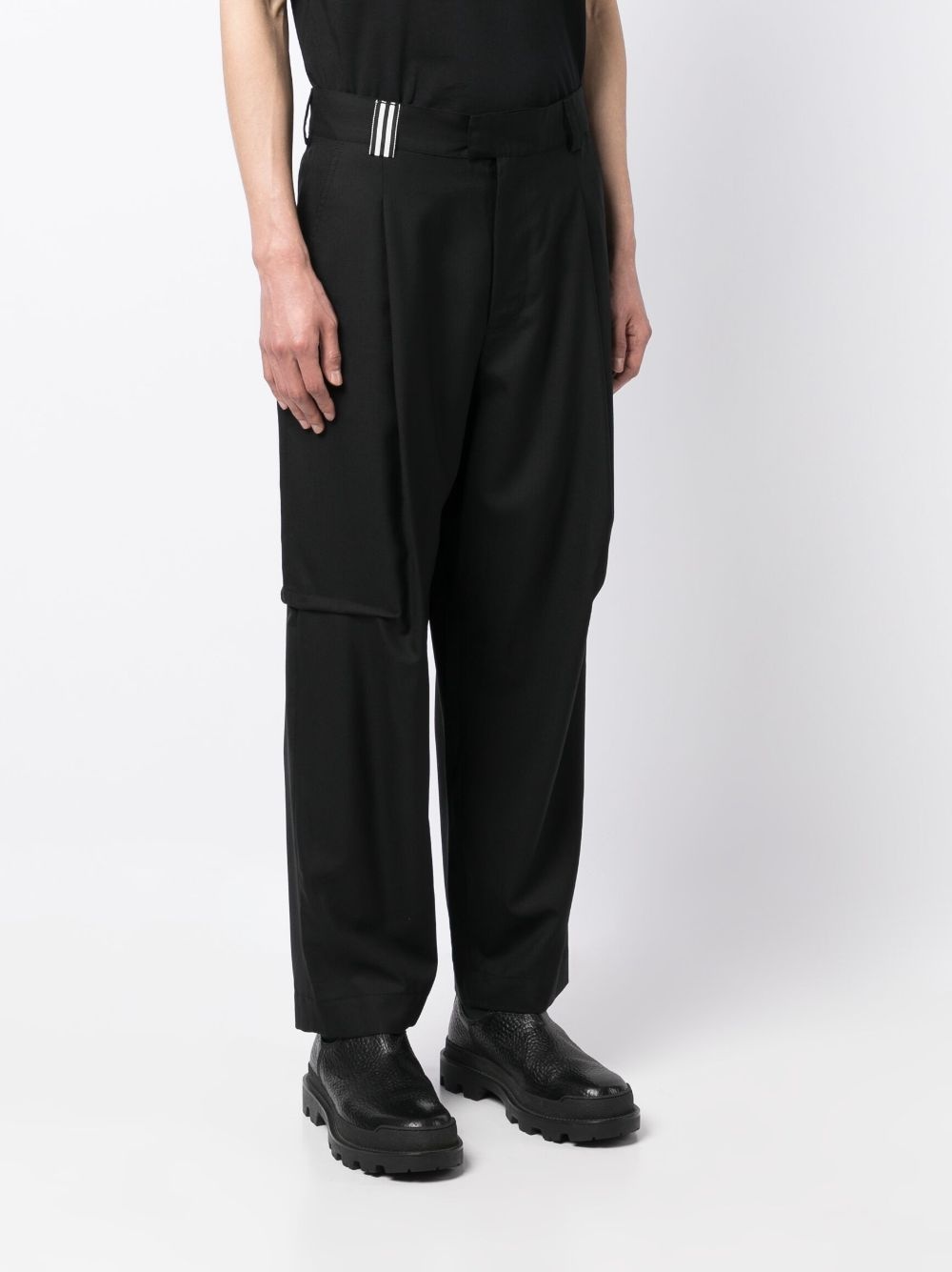 straight-leg wool trousers - 4