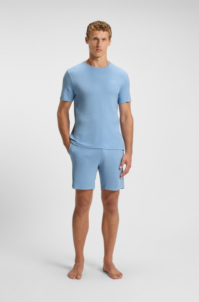 BOSS STRETCH-JERSEY PAJAMA SHORTS WITH EMBROIDERED LOGO outlook
