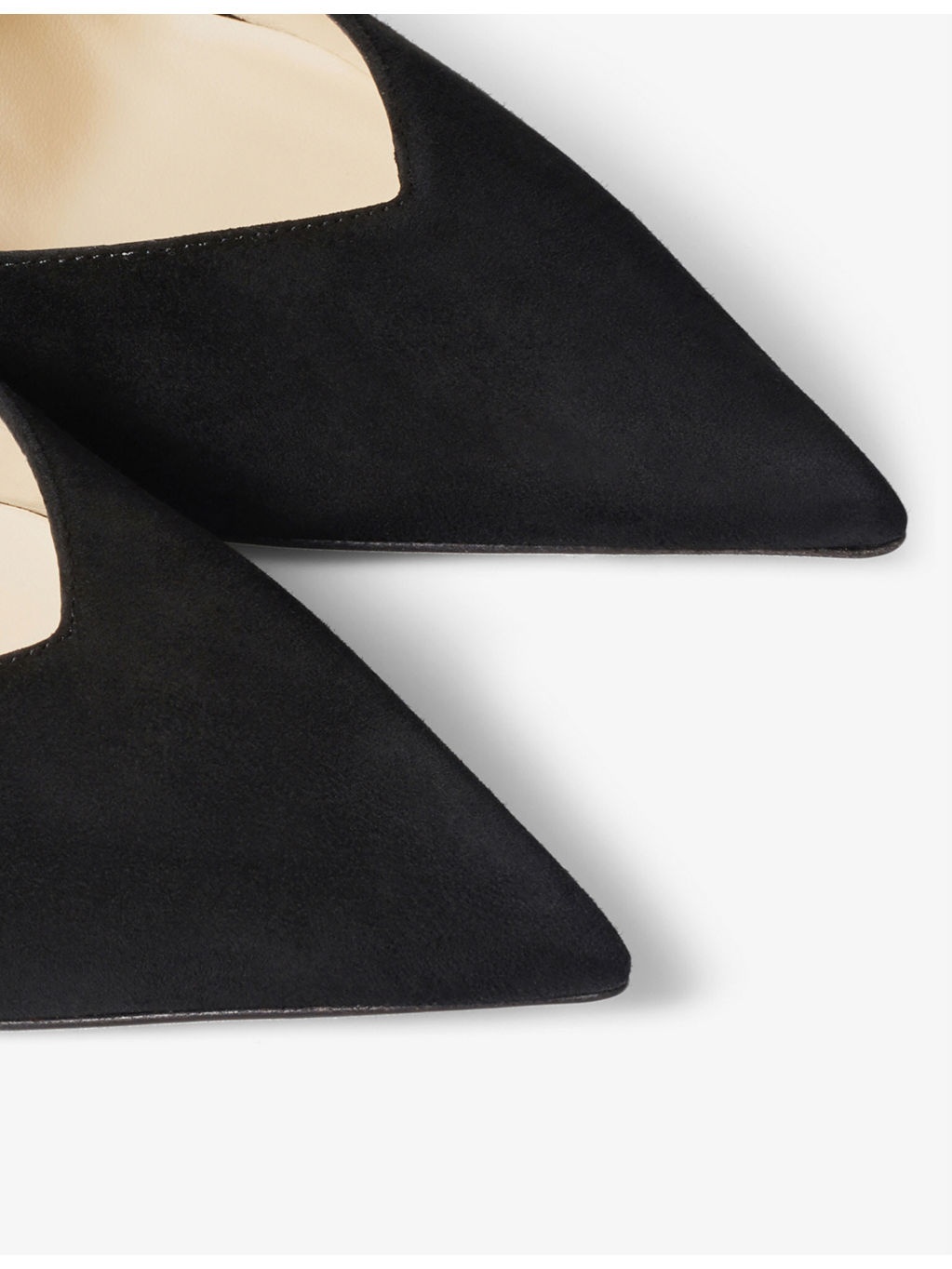 Saeda heeled suede courts - 5