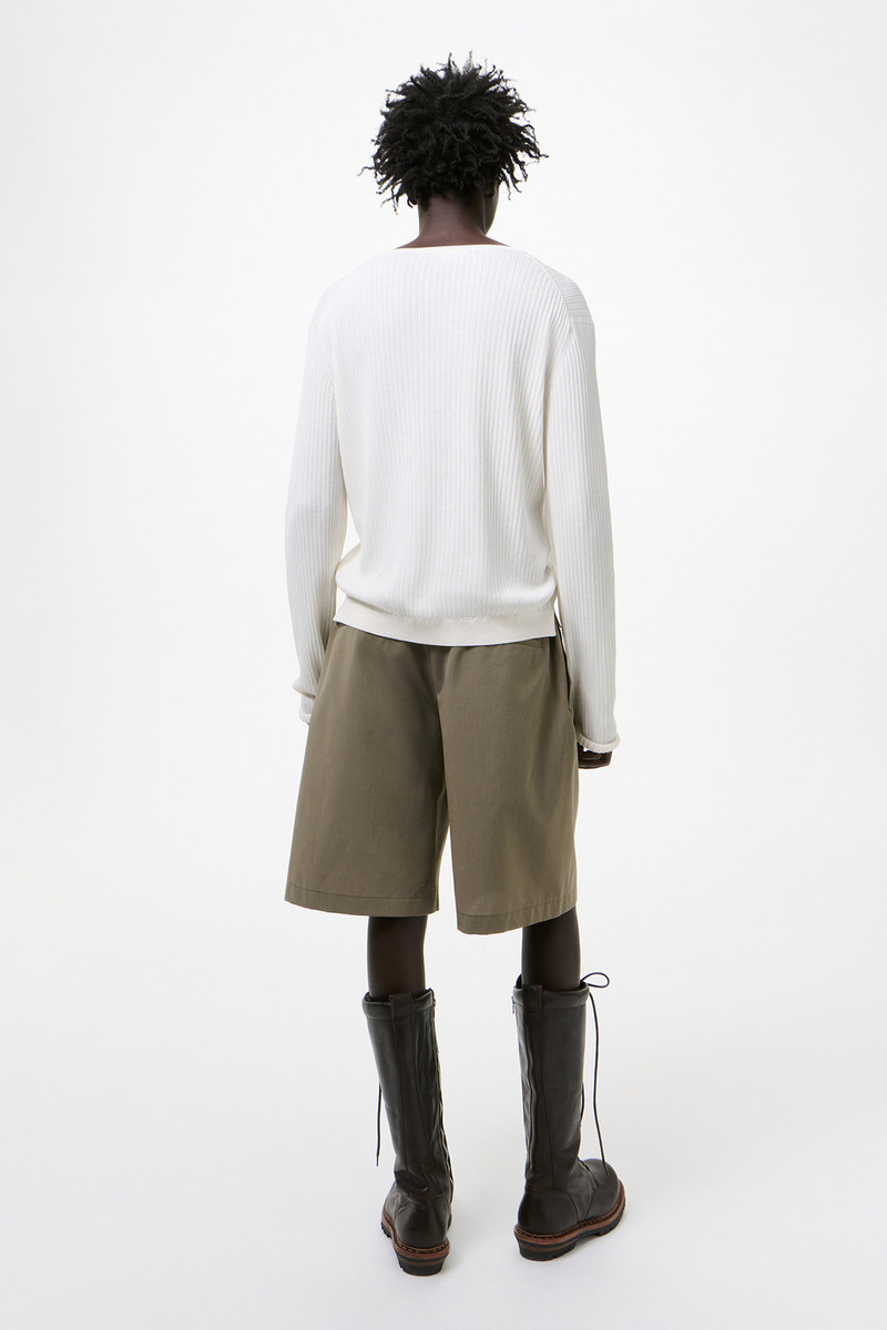 Fine Henley Ivory Cotton Crepe 6