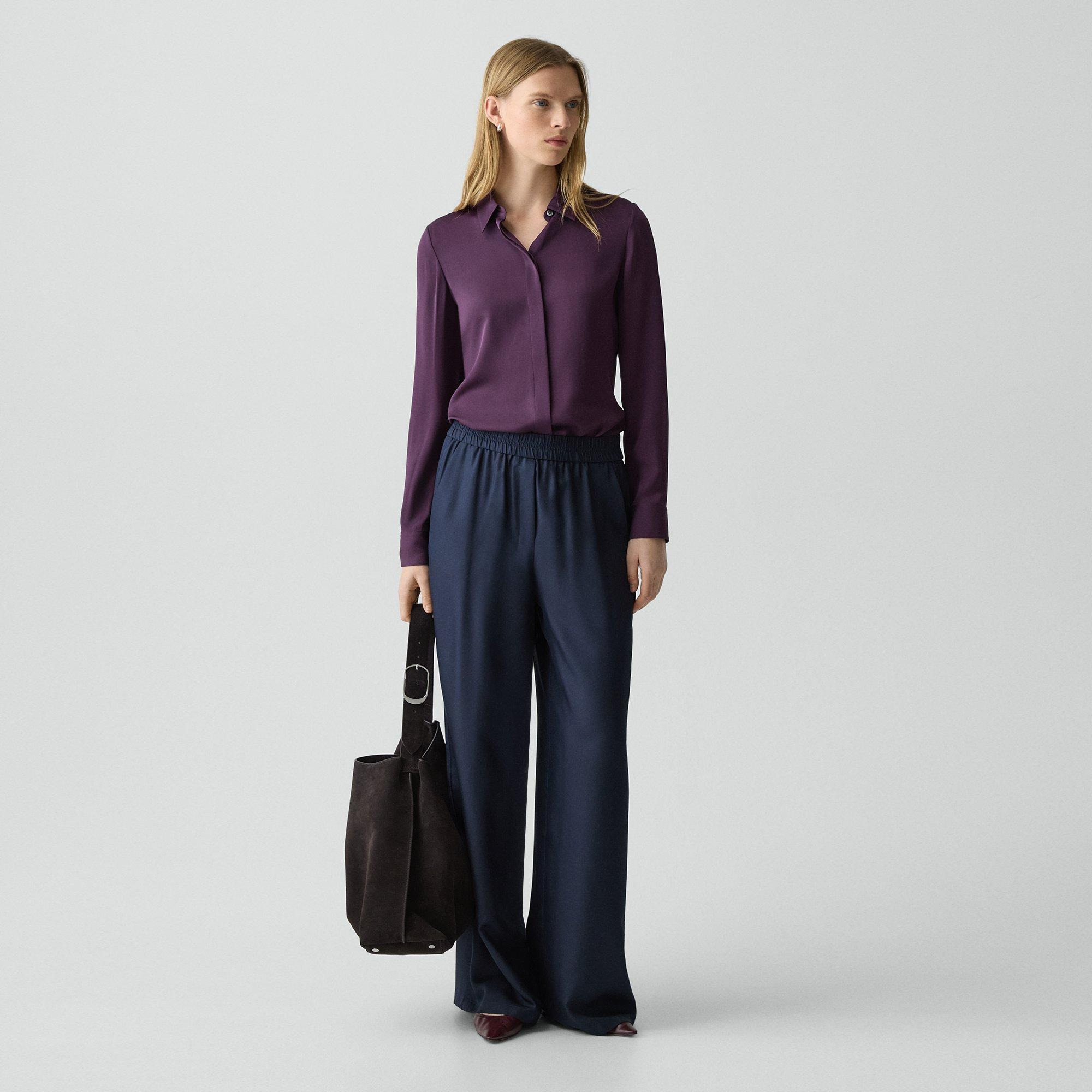 Fitted Shirt in Silk Georgette - 6