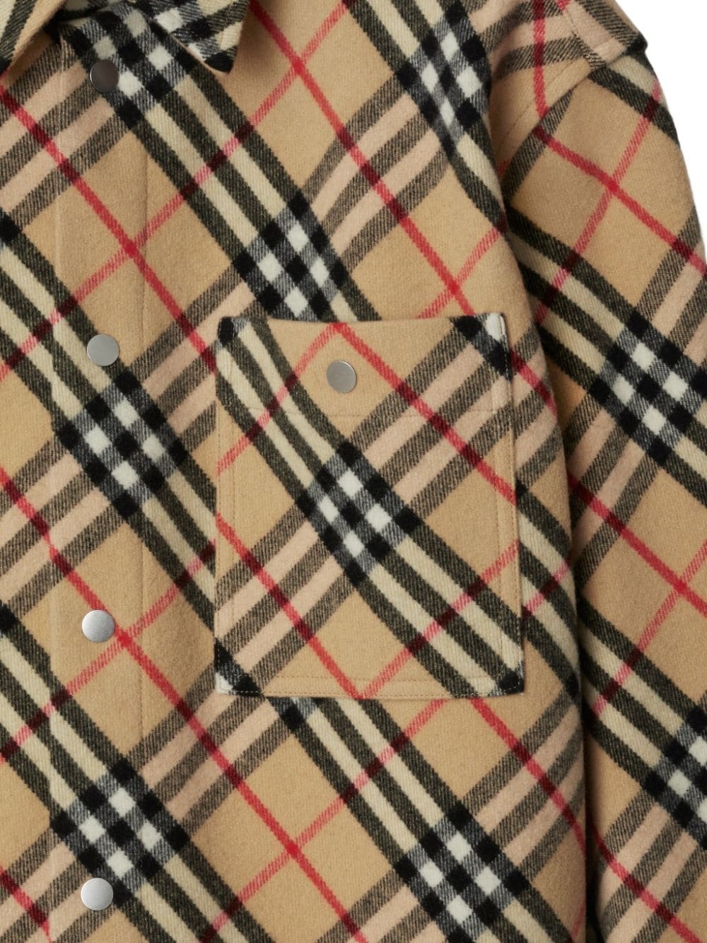 Vintage Check wool shirt - 6