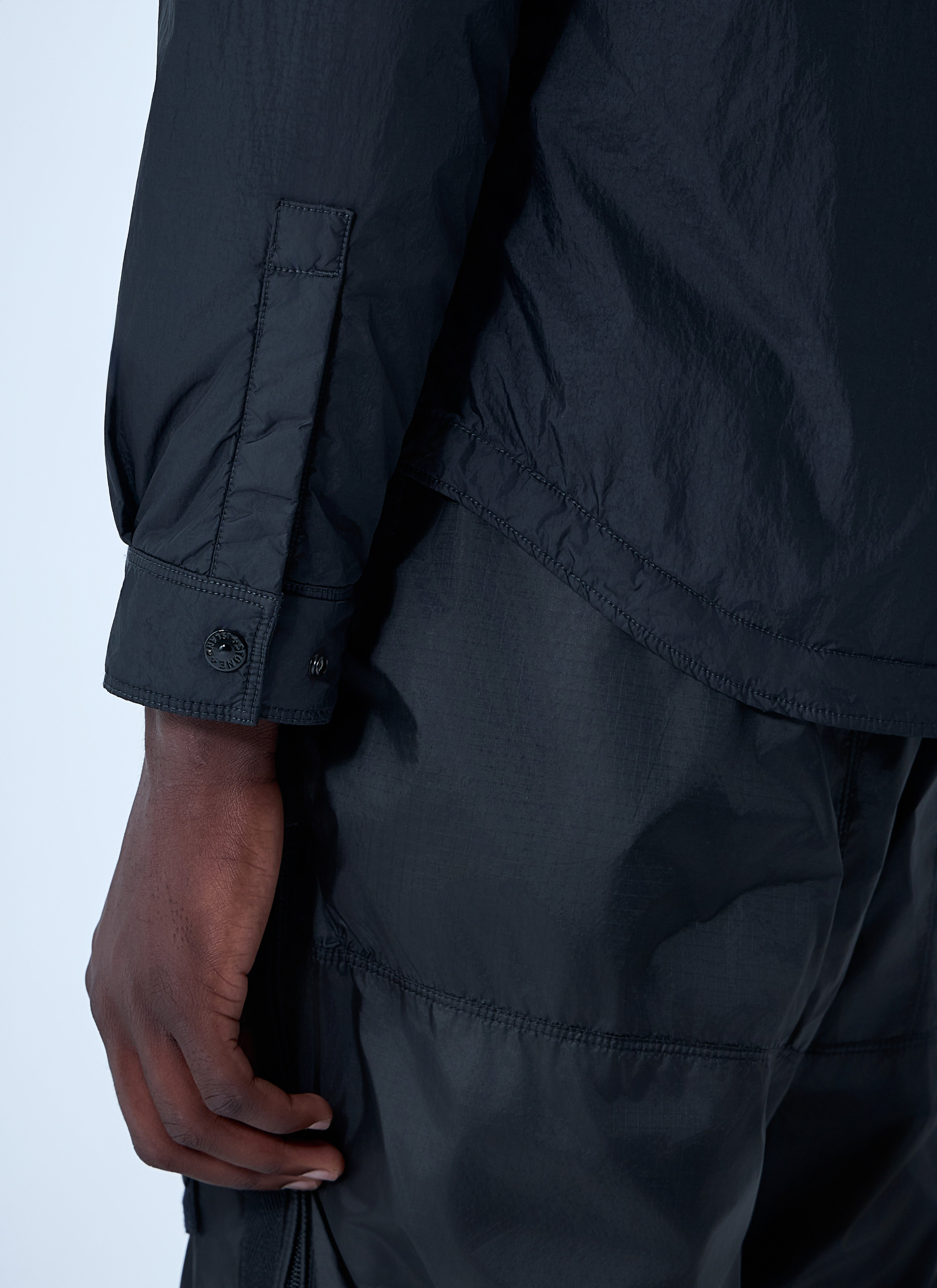 Stone Island Men Garemnt Dyed Logo Patch Jacket - 6
