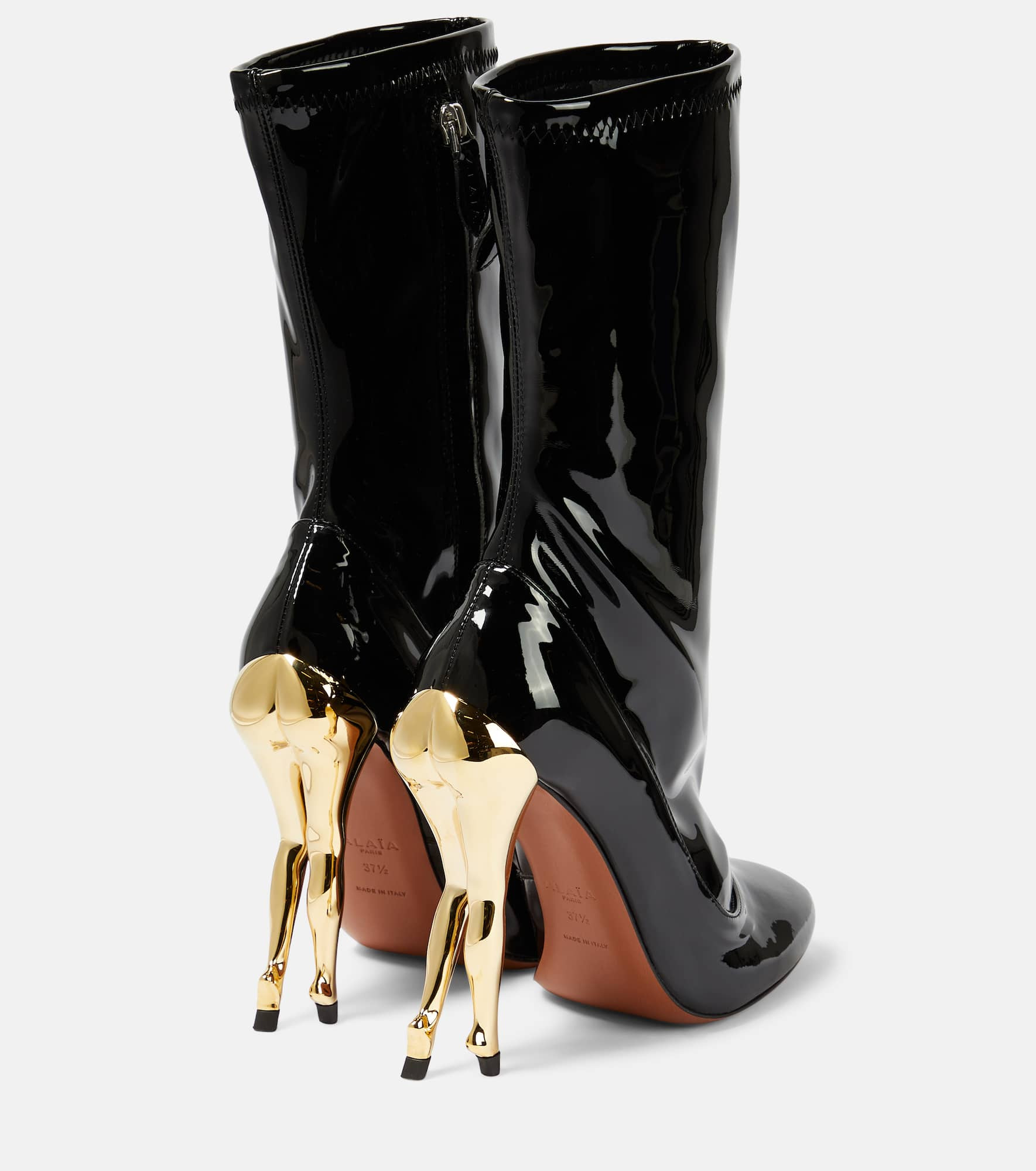 Cabaret faux leather ankle boots - 3