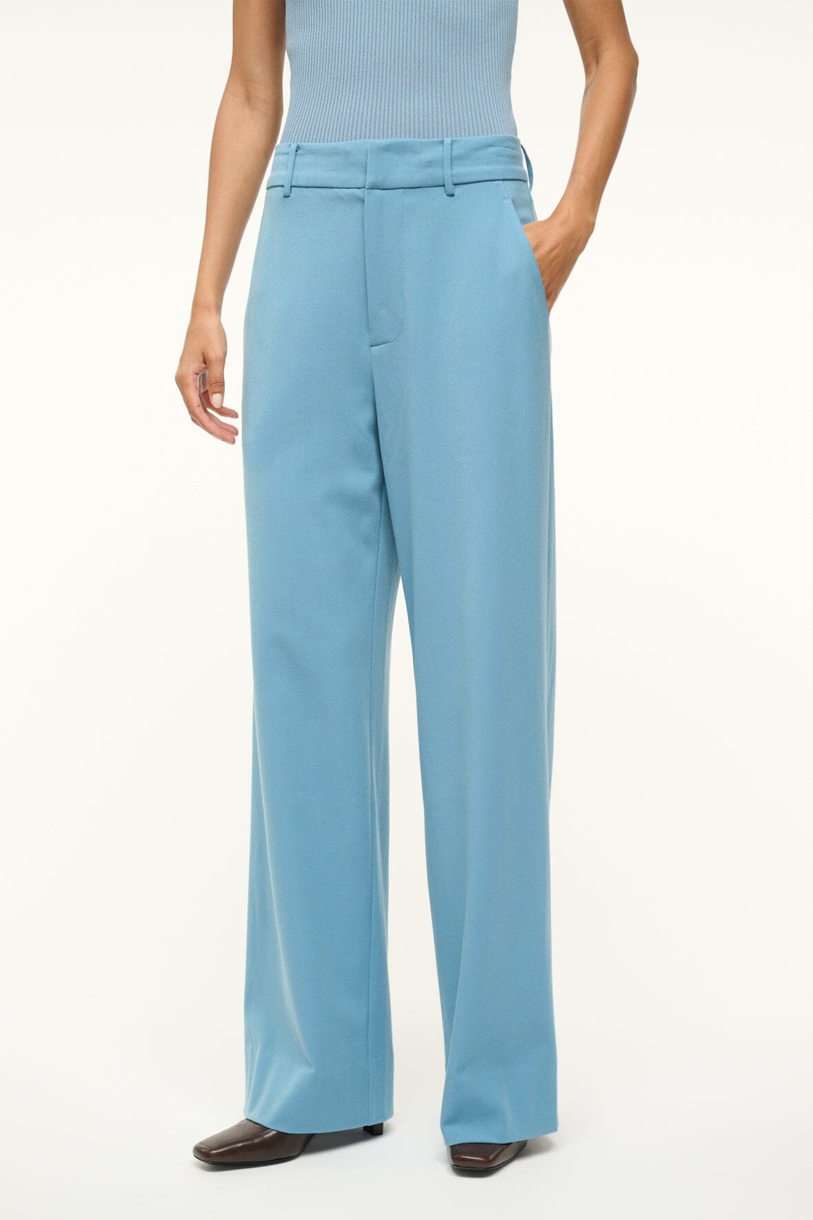 STAUD PRINCE PANT SLATE BLUE - 3