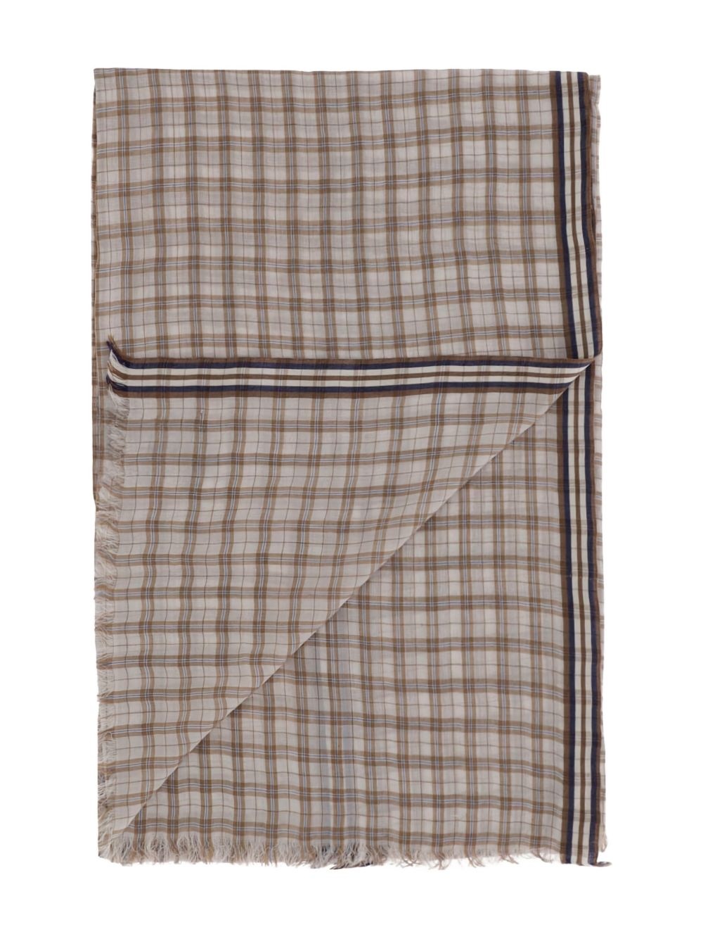 checked scarf - 2
