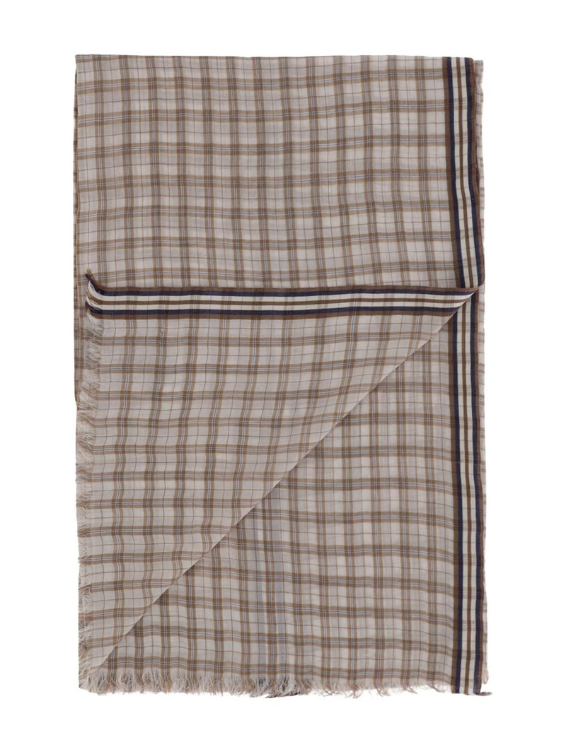 Faliero Sarti checked scarf outlook