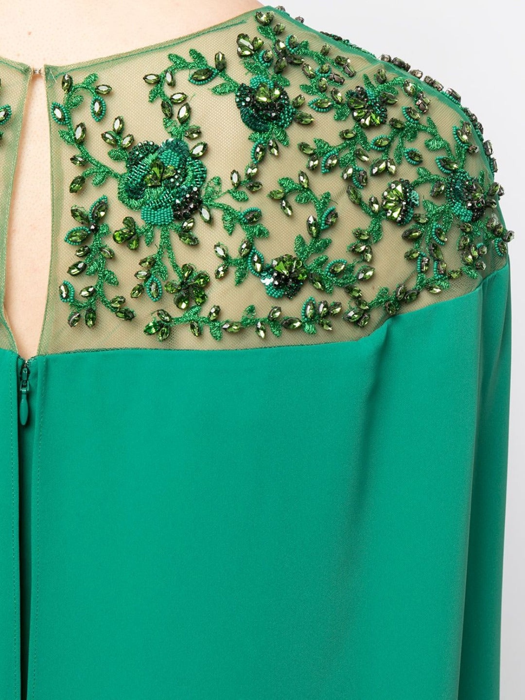 EMBROIDERED CAPE DRESS - 4