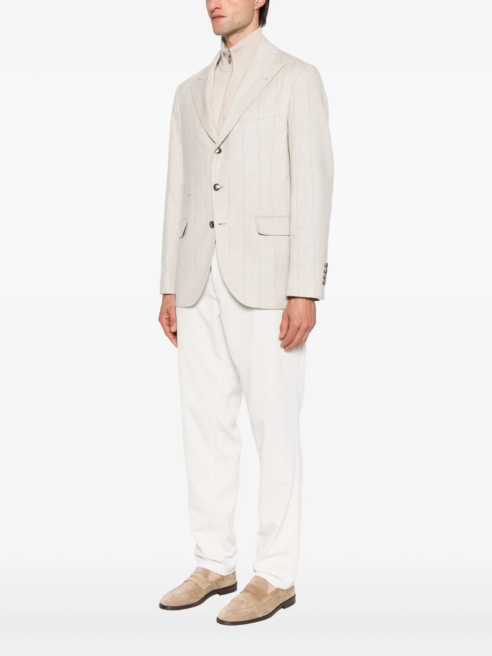 Brunello Cucinelli Pinstripe Blazer - 5