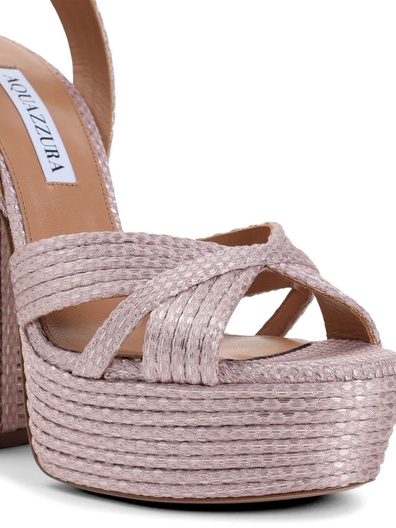 Sundance Plateau crossover platform sandals 3