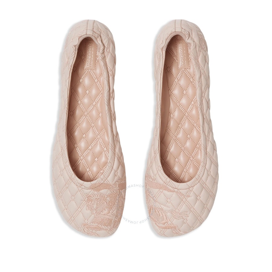 Burberry Sadler Leather Ballerina Shoes - 4