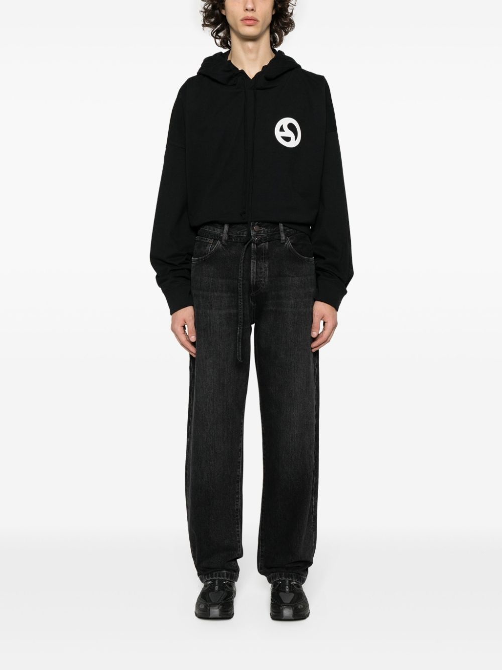 mid-rise wide-leg jeans - 3