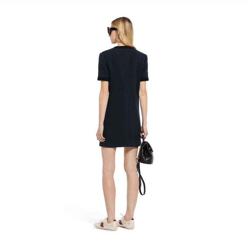 Wool textured tweed dress 4
