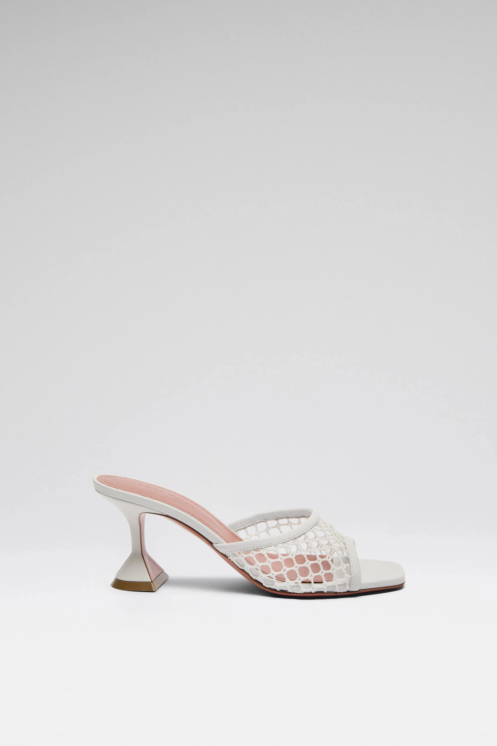 LUPITA NET SLIPPER 70 WHITE RAFFIA - 1
