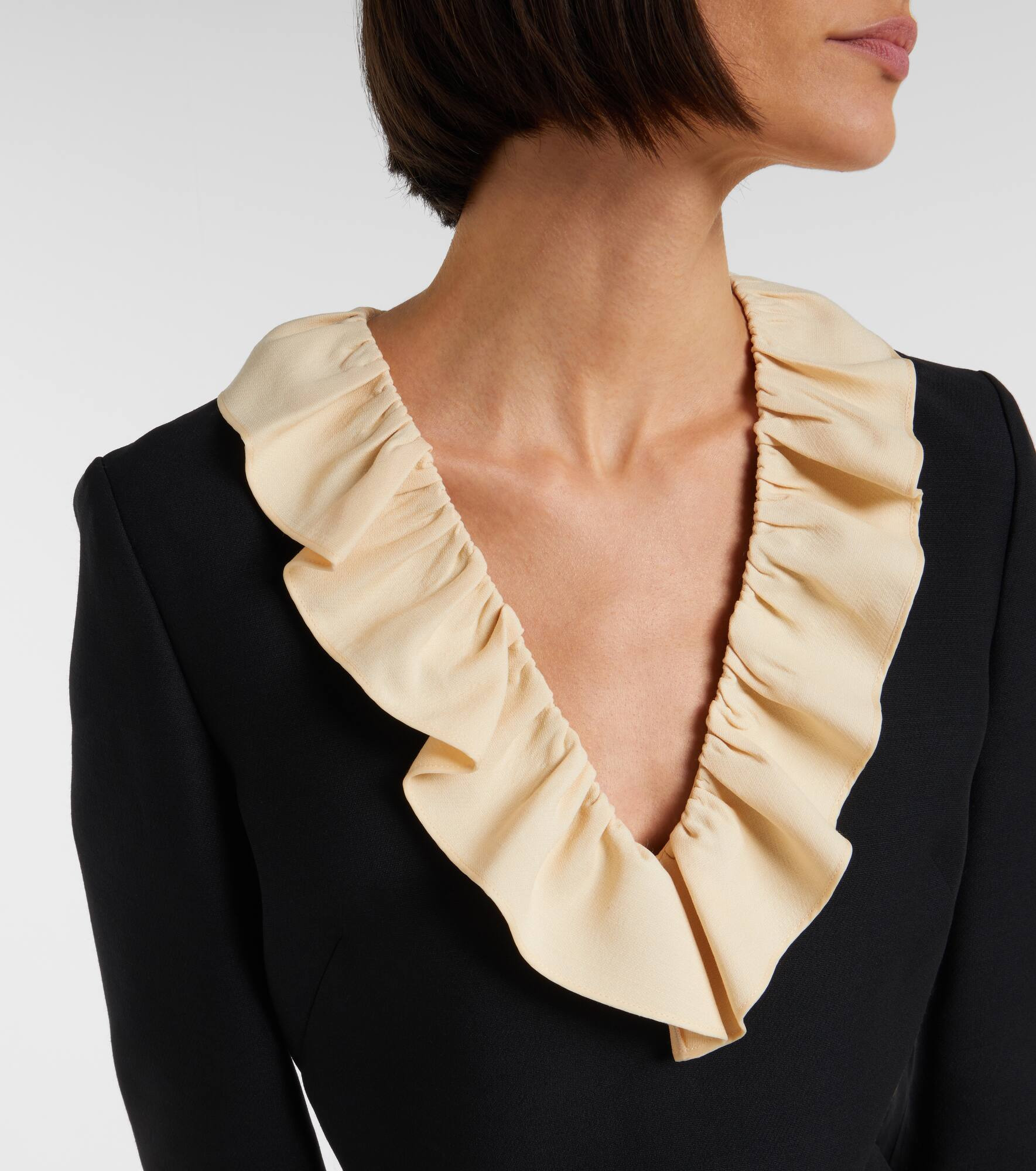Crepe Couture ruffled minidress - 4
