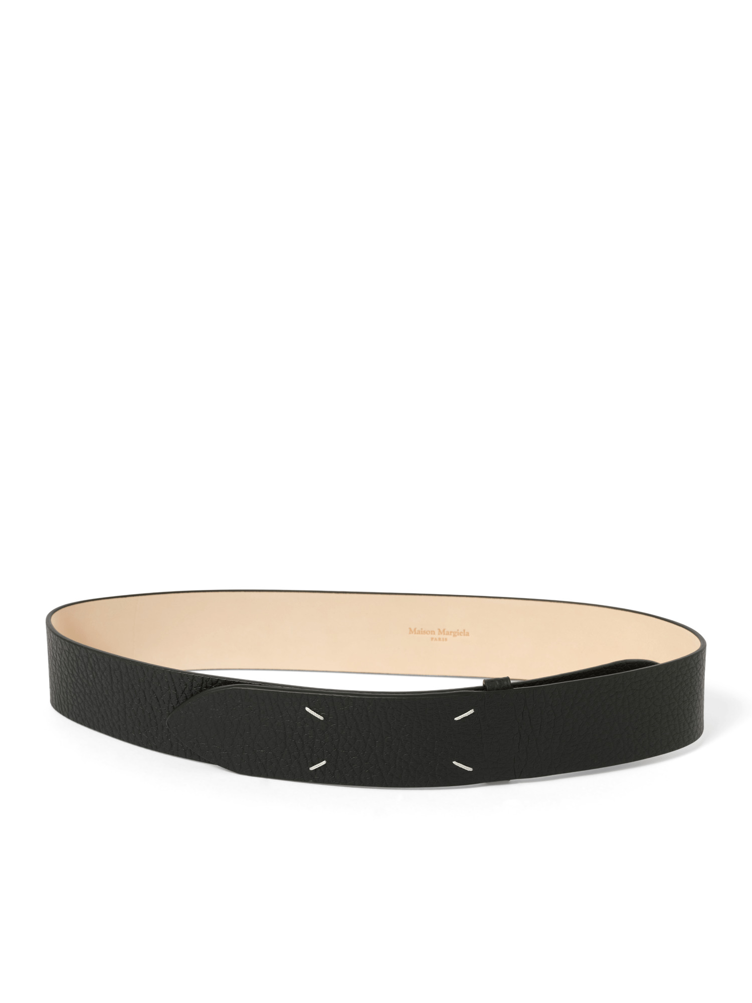 Four Stiches Belt 45 in Black - 2
