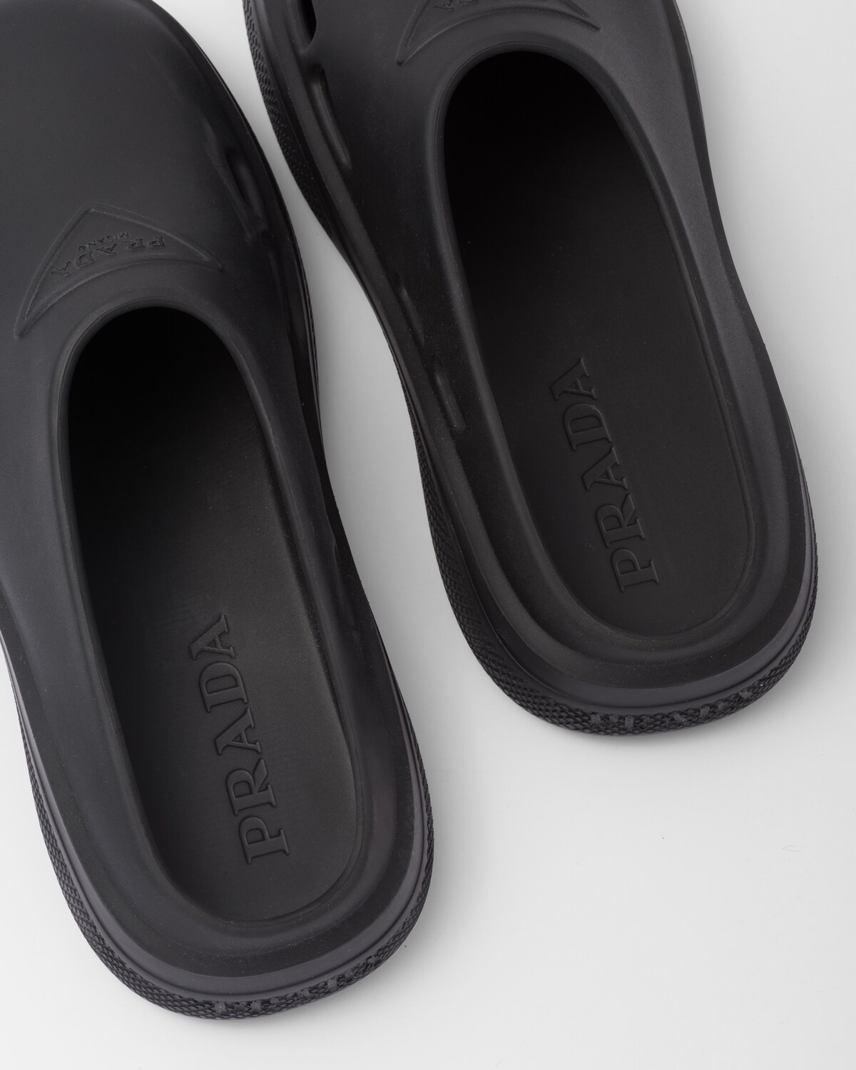 COPY - Prada Foam Rubber Mules in Black Men 9 (Unisex) WMNS) PRADA Foam Rubber Mules  main image 2