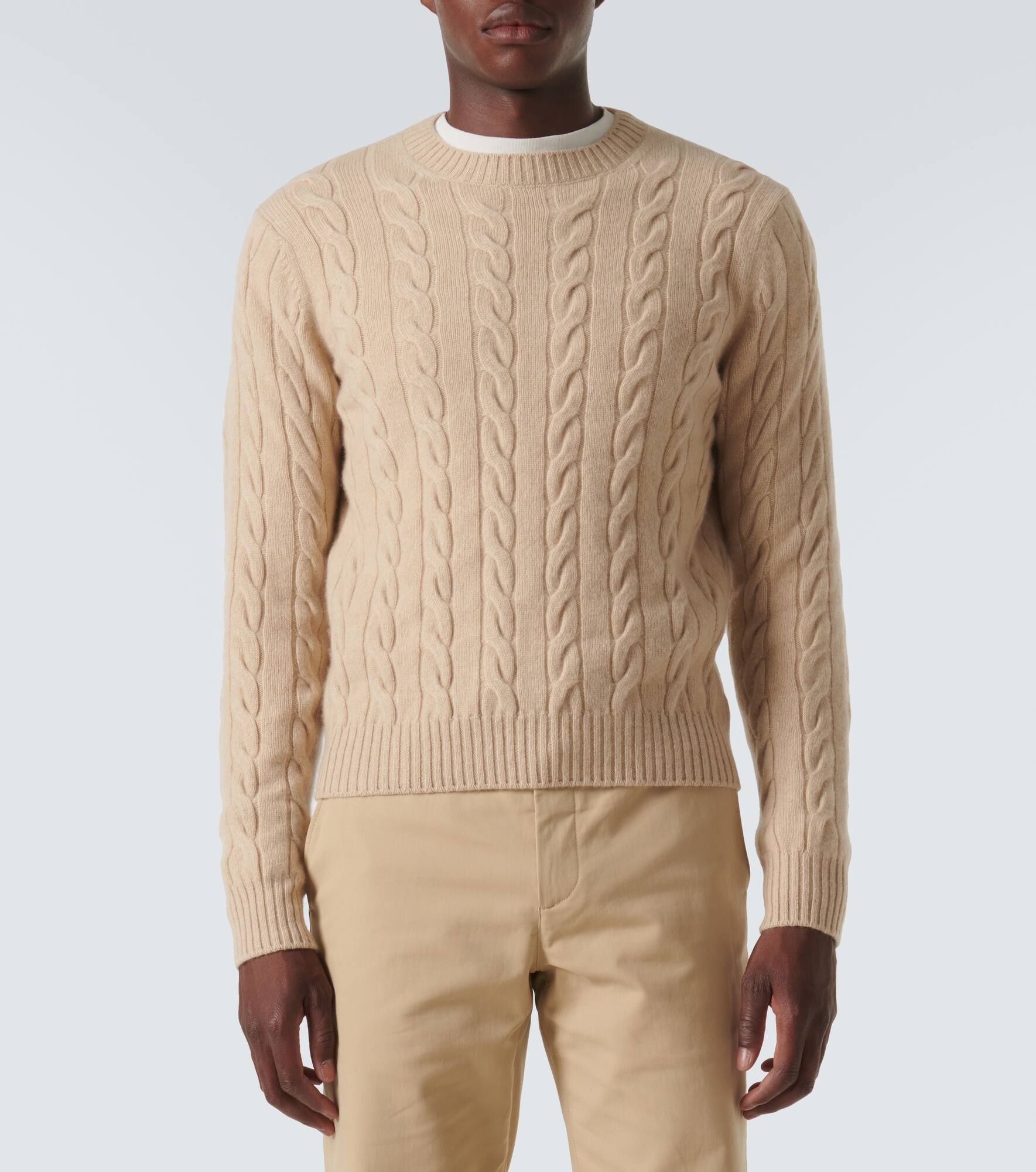 Cable-knit cashmere sweater - 3